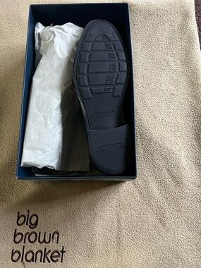 Cole Haan Black Men's Oxford with Textured Rubber Sole